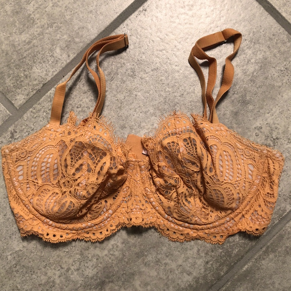 Victoria’s Secret Orange Lace Bra 32 DD